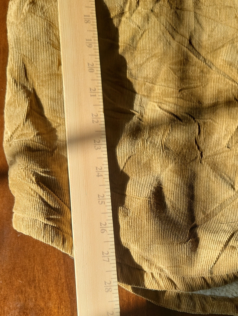 L.L.Bean Men's Fleece Lined Corduroy Shirt Jacket Size Large Tan - Picture 9 of 9